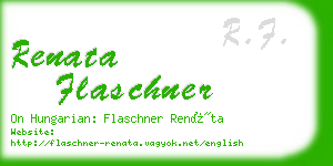 renata flaschner business card